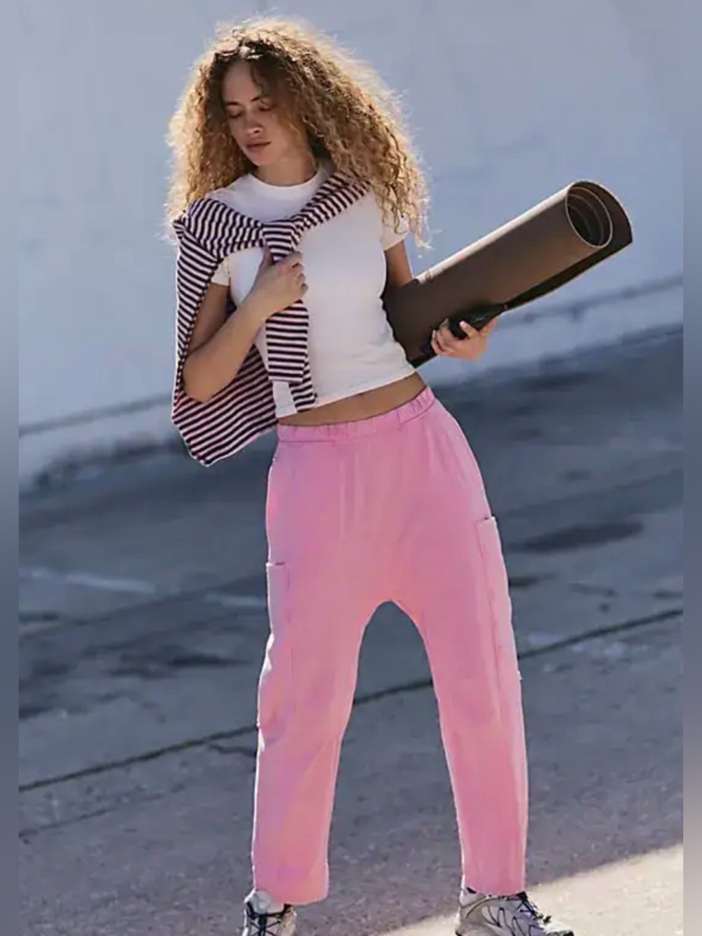 Free people movement, hot shot pants pink icing color? NWT ! $60 - Picture 4 of 6